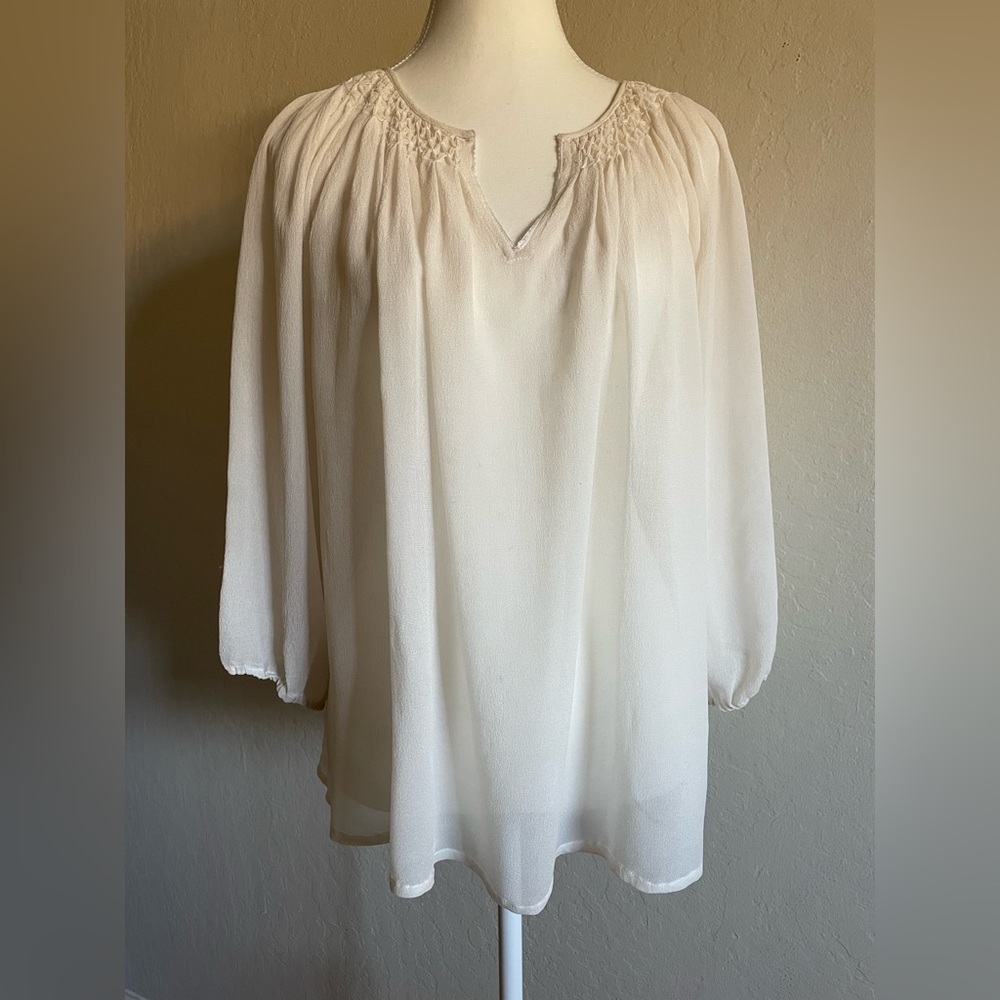 Kas Newyork boho silk blouse